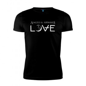 Мужская футболка премиум с принтом Love AVA в Белгороде, 92% хлопок, 8% лайкра | приталенный силуэт, круглый вырез ворота, длина до линии бедра, короткий рукав | angels and airwaves | ava | love | tom delonge | том делонг