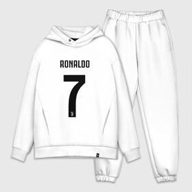 Мужской костюм хлопок OVERSIZE с принтом RONALDO JUVE SPORT в Белгороде,  |  | club | cr7 | fc | football | ronaldo | sport | криштиану роналду | роналдо | спорт | фк | форма | футбольный клуб | ювентус