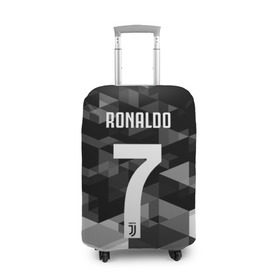 Чехол для чемодана 3D с принтом RONALDO JUVE SPORT в Белгороде, 86% полиэфир, 14% спандекс | двустороннее нанесение принта, прорези для ручек и колес | cr7 | fc | клуб | криштиану роналду | роналдо | фк | ювентус