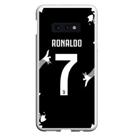 Чехол для Samsung S10E с принтом RONALDO JUVE SPORT в Белгороде, Силикон | Область печати: задняя сторона чехла, без боковых панелей | cr7 | fc | football | ronaldo | sport | криштиану роналду | роналдо | фк | форма | футбольный клуб | ювентус