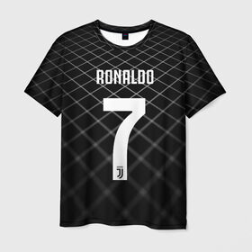 Мужская футболка 3D с принтом RONALDO JUVE SPORT в Белгороде, 100% полиэфир | прямой крой, круглый вырез горловины, длина до линии бедер | cr7 | fc | клуб | криштиану роналду | роналдо | фк | ювентус