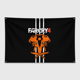 Флаг-баннер с принтом Far Cry 4 в Белгороде, 100% полиэстер | размер 67 х 109 см, плотность ткани — 95 г/м2; по краям флага есть четыре люверса для крепления | action | far cry 4 | армия | гималаи | гирокоптер | мин | мир | открытый | франшиза | ховеркрафт | шутер