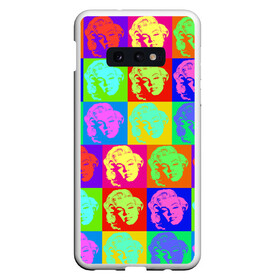 Чехол для Samsung S10E с принтом pop-art Marilyn Monroe в Белгороде, Силикон | Область печати: задняя сторона чехла, без боковых панелей | Тематика изображения на принте: marilyn monroe | pop art | мэрилин монро | поп арт