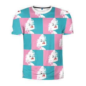 Мужская футболка 3D спортивная с принтом Marilyn Monroe в Белгороде, 100% полиэстер с улучшенными характеристиками | приталенный силуэт, круглая горловина, широкие плечи, сужается к линии бедра | marilyn monroe | pop art | мэрилин монро | поп арт