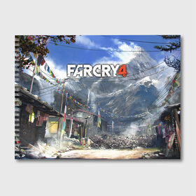 Альбом для рисования с принтом Far Cry 4 в Белгороде, 100% бумага
 | матовая бумага, плотность 200 мг. | action | far cry 4 | армия | гималаи | гирокоптер | мин | мир | открытый | франшиза | ховеркрафт | шутер