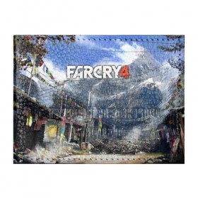 Обложка для студенческого билета с принтом Far Cry 4 в Белгороде, натуральная кожа | Размер: 11*8 см; Печать на всей внешней стороне | Тематика изображения на принте: action | far cry 4 | армия | гималаи | гирокоптер | мин | мир | открытый | франшиза | ховеркрафт | шутер