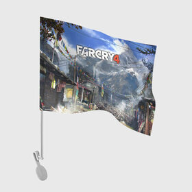 Флаг для автомобиля с принтом Far Cry 4 в Белгороде, 100% полиэстер | Размер: 30*21 см | action | far cry 4 | армия | гималаи | гирокоптер | мин | мир | открытый | франшиза | ховеркрафт | шутер