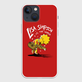 Чехол для iPhone 13 mini с принтом Лиза Симпсон в Белгороде,  |  | homer | lisa | simpson | simpsons | барт | гомер | лиза | мульт | мультик | мультфильм | симпсон | симпсоны