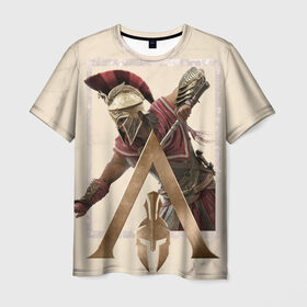 Мужская футболка 3D с принтом Odyssey в Белгороде, 100% полиэфир | прямой крой, круглый вырез горловины, длина до линии бедер | игры | спартанец