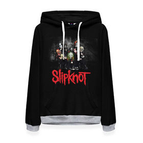 Женская толстовка 3D с принтом Slipknot в Белгороде, 100% полиэстер  | двухслойный капюшон со шнурком для регулировки, мягкие манжеты на рукавах и по низу толстовки, спереди карман-кенгуру с мягким внутренним слоем. | slipknot | грув | джей вайнберг | кори тейлор | крис фен | крэйг джонс | метал | мик томсон | музыка | ню | петля | рок | сид уилсон | скользящий узел | слайпкнот | слипкнот | слипнот | удавка