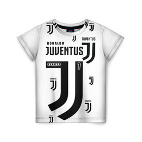 Детская футболка 3D с принтом Exclusive form Ronaldo в Белгороде, 100% гипоаллергенный полиэфир | прямой крой, круглый вырез горловины, длина до линии бедер, чуть спущенное плечо, ткань немного тянется | 7 | cristiano | jeep | juventus | ronaldo | италия | криштиану | роналду | футбол | ювентус