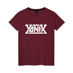 Женская футболка хлопок с принтом Yanix в Белгороде, 100% хлопок | прямой крой, круглый вырез горловины, длина до линии бедер, слегка спущенное плечо | yanix | яникс