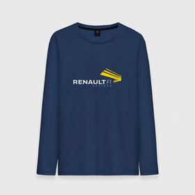 Мужской лонгслив хлопок с принтом renault в Белгороде, 100% хлопок |  | f 1 | formula 1 | ф 1 | формула 1