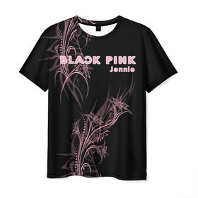 Мужская футболка 3D с принтом BlackPink Jennie в Белгороде, 100% полиэфир | прямой крой, круглый вырез горловины, длина до линии бедер | blackpink | ddu du ddu du | k pop | блекпинк | дду ду дду ду | дженни | джису | лисы | розэ