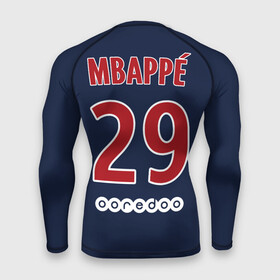 Мужской рашгард 3D с принтом Мбаппе ПСЖ 18 19 в Белгороде,  |  | mbappe | mbappe psg | psg | мбаппе | мбаппе псж | псж | футбол