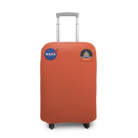 Чехол для чемодана 3D с принтом NASA в Белгороде, 86% полиэфир, 14% спандекс | двустороннее нанесение принта, прорези для ручек и колес | shuttle | space | аполлон | галактика | джемини | космонав | космос | наса | скайлэб | сша | шаттл nasa