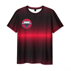 Мужская футболка 3D с принтом Rickey F Digital RED в Белгороде, 100% полиэфир | прямой крой, круглый вырез горловины, длина до линии бедер | rickey f | рики ф | рики эф