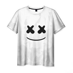 Мужская футболка 3D с принтом MARSHMELLO в Белгороде, 100% полиэфир | прямой крой, круглый вырез горловины, длина до линии бедер | dj | marshmello | usa | америка | клубная музыка | маршмелло | музыка | музыкант