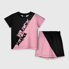 Детский костюм с шортами 3D с принтом BLACKPINK  БЛЕКПИНК в Белгороде,  |  | black  pink | blackpink | jennie | jisoo | k pop | lalisa | группа | к поп | корейская группа | розовый | черный