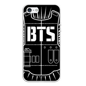 Чехол для iPhone 5/5S матовый с принтом BTS ARMY в Белгороде, Силикон | Область печати: задняя сторона чехла, без боковых панелей | bts | j hope | jimin | jin | jungkook | k pop | rap monster | rapmon | suga | v | бтс | группа | корея