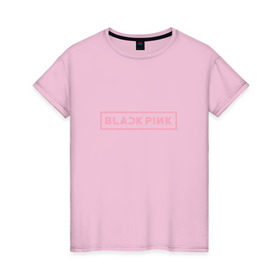 Женская футболка хлопок с принтом BlackPink 97 ROSE в Белгороде, 100% хлопок | прямой крой, круглый вырез горловины, длина до линии бедер, слегка спущенное плечо | 97 rose | black  pink | blackpink | jennie | jisoo | k pop | lalisa | группа | к поп | корейская группа | розовый | черный