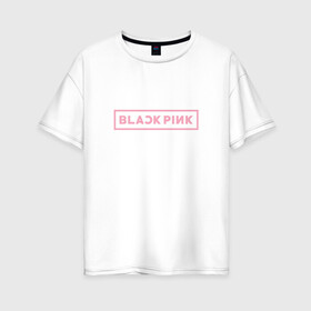 Женская футболка хлопок Oversize с принтом BlackPink 96 JENNIE в Белгороде, 100% хлопок | свободный крой, круглый ворот, спущенный рукав, длина до линии бедер
 | 96 jennie | black  pink | blackpink | jennie | jisoo | k pop | lalisa | группа | к поп | корейская группа | розовый | черный