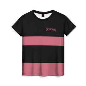 Женская футболка 3D с принтом BlackPink 96 JENNIE в Белгороде, 100% полиэфир ( синтетическое хлопкоподобное полотно) | прямой крой, круглый вырез горловины, длина до линии бедер | 96 jennie | black  pink | blackpink | jennie | jisoo | k pop | lalisa | группа | к поп | корейская группа | розовый | черный