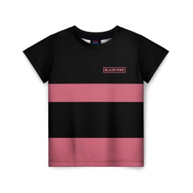 Детская футболка 3D с принтом BlackPink 95 JISOO в Белгороде, 100% гипоаллергенный полиэфир | прямой крой, круглый вырез горловины, длина до линии бедер, чуть спущенное плечо, ткань немного тянется | 95 jisoo | black  pink | blackpink | jennie | jisoo | k pop | lalisa | группа | к поп | корейская группа | розовый | черный