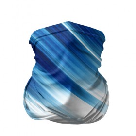 Бандана-труба 3D с принтом ABSTRACT BLUE в Белгороде, 100% полиэстер, ткань с особыми свойствами — Activecool | плотность 150‒180 г/м2; хорошо тянется, но сохраняет форму | abstract | blue | geometry | абстракция | геометрия | градиент | линии | синий