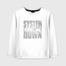 Детский лонгслив хлопок с принтом System of a Down в Белгороде, 100% хлопок | круглый вырез горловины, полуприлегающий силуэт, длина до линии бедер | soad | soil | system of a down | группа | дав | дарон малакян | джон долмаян | метал | ню | оф | рок | серж танкян | систем | соад | сод | соэд | шаво одаджян | э доун