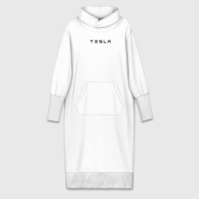 Платье удлиненное хлопок с принтом Tesla в Белгороде,  |  | elon | mask | musk | илон маск | маск | тесла