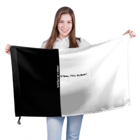 Флаг 3D с принтом System of a Down в Белгороде, 100% полиэстер | плотность ткани — 95 г/м2, размер — 67 х 109 см. Принт наносится с одной стороны | 