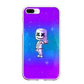 Чехол для iPhone 7Plus/8 Plus матовый с принтом Marshmello в Белгороде, Силикон | Область печати: задняя сторона чехла, без боковых панелей | 