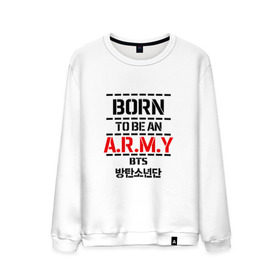 Мужской свитшот хлопок с принтом BTS ARMY в Белгороде, 100% хлопок |  | bts | bts army | j hope | jimin | jin | jungkook | k pop | rap monster | rapmon | suga | v | бтс | группа | корея