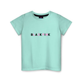 Детская футболка хлопок с принтом BlackPink в Белгороде, 100% хлопок | круглый вырез горловины, полуприлегающий силуэт, длина до линии бедер | 