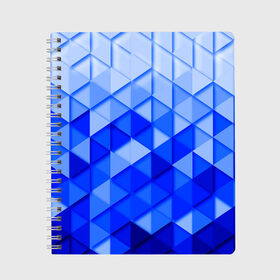 Тетрадь с принтом Абстракция в Белгороде, 100% бумага | 48 листов, плотность листов — 60 г/м2, плотность картонной обложки — 250 г/м2. Листы скреплены сбоку удобной пружинной спиралью. Уголки страниц и обложки скругленные. Цвет линий — светло-серый
 | abstraction | geometry | polygon | абстракция | геометрия | грань | краски | кубик | кубики | линии | мозаика | полигон | разноцветные | ребро | текстура | тени | узор