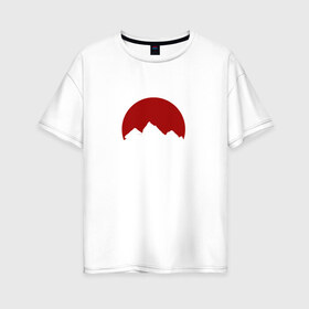Женская футболка хлопок Oversize с принтом Painkiller Mountain в Белгороде, 100% хлопок | свободный крой, круглый ворот, спущенный рукав, длина до линии бедер
 | jeembo | джангирян | джимбо