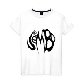 Женская футболка хлопок с принтом JEEMBO black в Белгороде, 100% хлопок | прямой крой, круглый вырез горловины, длина до линии бедер, слегка спущенное плечо | jeembo | джангирян | джимбо