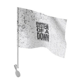 Флаг для автомобиля с принтом System of a Down в Белгороде, 100% полиэстер | Размер: 30*21 см | soad | soil | system of a down | группа | дав | дарон малакян | джон долмаян | метал | ню | оф | рок | серж танкян | систем | соад | сод | соэд | шаво одаджян | э доун