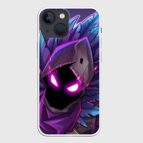 Чехол для iPhone 13 mini с принтом FORTNITE RAVEN | ФОРТНАЙТ ВОРОН в Белгороде,  |  | 2019 | cybersport | esport | fortnite | game | logo | игра | киберспорт | логотип | симулятор строительства | строительство | фиолетовый | фирменные цвета | фортнайт