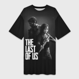 Платье-футболка 3D с принтом THE LAST OF US 2 | ОДНИ ИЗ НАС 2   ДЖОЭЛ И ЭЛЛИ в Белгороде,  |  | gamer | player | stels | the last of us | the last of us part 2 | бегун | джоэл | каннибалы | охотники | сталкер | топляк | цикады | щелкун | элли