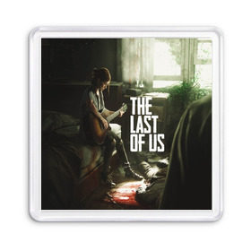 Магнит 55*55 с принтом THE LAST OF US в Белгороде, Пластик | Размер: 65*65 мм; Размер печати: 55*55 мм | Тематика изображения на принте: gamer | player | stels | the last of us | the last of us part 2 | бегун | джоэл | каннибалы | охотники | сталкер | топляк | цикады | щелкун | элли