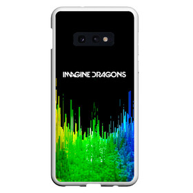 Чехол для Samsung S10E с принтом IMAGINE DRAGONS в Белгороде, Силикон | Область печати: задняя сторона чехла, без боковых панелей | color | imagine dragons | logo | stripes | trend | абстракция | группа | линии | лого | рок | рэп | фирменные цвета