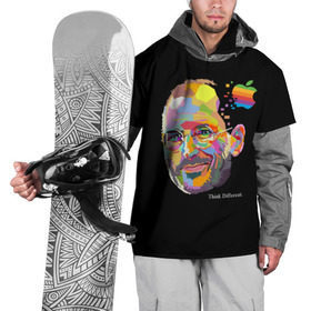 Накидка на куртку 3D с принтом Стив Джобс / Think Different в Белгороде, 100% полиэстер |  | apple | different | ipad | iphone | jobs | steve | steven | think | аппле | джобс | жобс | основатель | создатель | стив | стивен | эпл | яблоко