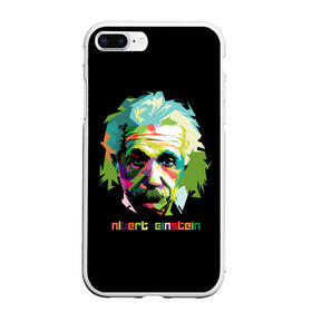Чехол для iPhone 7Plus/8 Plus матовый с принтом Эйнштейн Альберт в Белгороде, Силикон | Область печати: задняя сторона чехла, без боковых панелей | albert | einstein | альберт | великий | закон | легендарный | нобелевская | относительности | премия | профессор | теория | ученый | физик | физика | энштейн