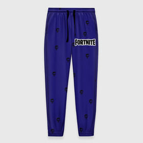Мужские брюки 3D с принтом Fortnite: Пижама синяя верх в Белгороде, 100% полиэстер | манжеты по низу, эластичный пояс регулируется шнурком, по бокам два кармана без застежек, внутренняя часть кармана из мелкой сетки | 