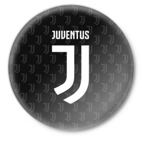 Значок с принтом Juventus FC Pattern в Белгороде,  металл | круглая форма, металлическая застежка в виде булавки | juventus | pattern | паттерн | форма | футбольная | юва | ювентус