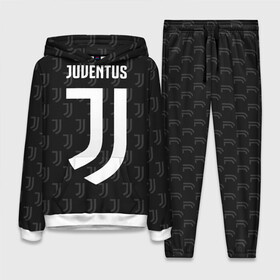 Женский костюм 3D (с толстовкой) с принтом Juventus FC Pattern в Белгороде,  |  | juventus | pattern | паттерн | форма | футбольная | юва | ювентус