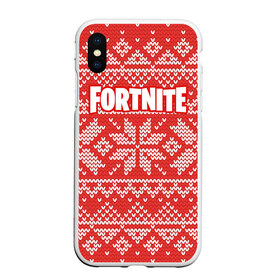 Чехол для iPhone XS Max матовый с принтом Новогодний Fortnite в Белгороде, Силикон | Область печати: задняя сторона чехла, без боковых панелей | Тематика изображения на принте: fortnite | save | the | world | борьба | выживани | зомби | монстры | симулятора | фортнайт