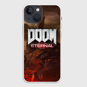 Чехол для iPhone 13 mini с принтом DOOM Eternal в Белгороде,  |  | doom | doomguy | slayer | вечный | дум | думгай | палач рока